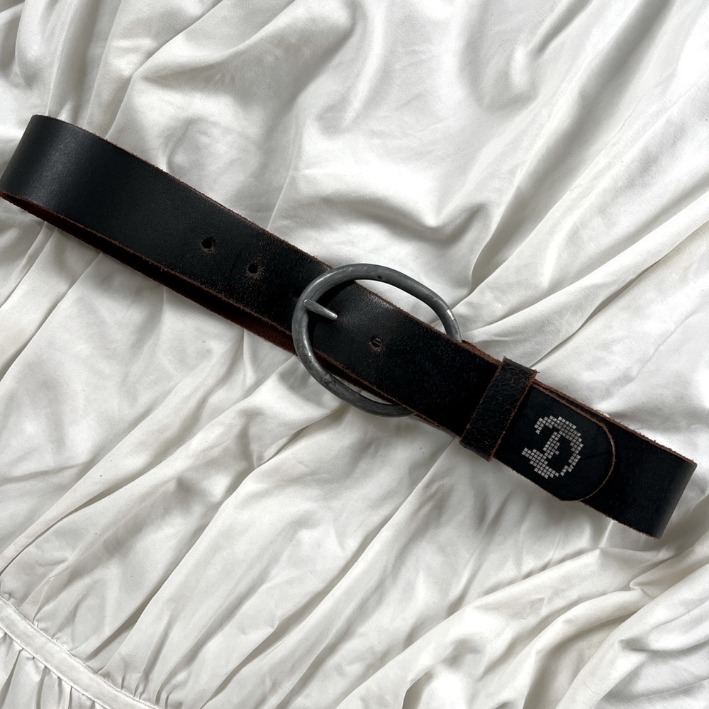 diesel leather belt
